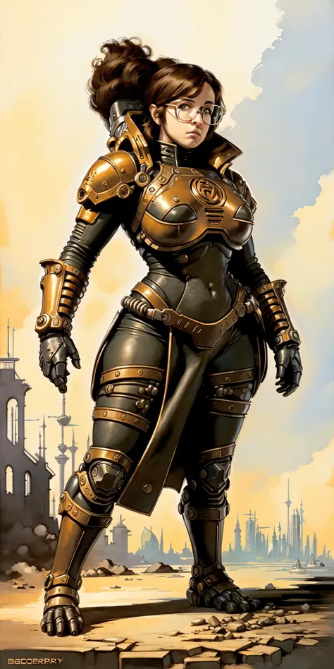 ( full body ) concept character design 
of  [   L3B3P401  |   lyracrow_v3-900  ] 
as a curvy voluptuous biomechanical nerdy 
with glasses
, A [ Greg staple's | Donato Giancola's ] masterpiece 
in   style-rustmagic  and  dr-strange ccdsf artstyle 
 by was-vb
, (  [ ( clear and readable ) | neat and clean ] tangents full of negative space )    
, perfect lighting with detailed shading of the ( shadows  and highlights )
enhancing ( solid drawing volumetry )   and ( perspective ( depth ) )