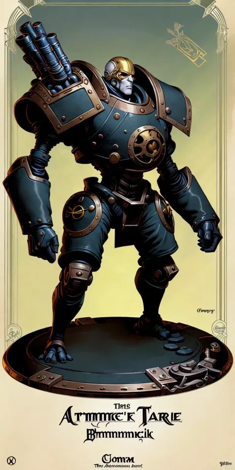 (  [ An  Alphonse Mucha's  | A Victo Ngai's  |  An  Alphonse Mucha's | Jakub Rebelka ]
(  concept
(  [ tarot | MTFG ]
 [ card | banner | card |  illustration ] 
) 
) 
)
with  the 
( Full body ) character [ design | portrait ]
of  ( [ an  ominous  | a gloomy ] ) 
( [ biomechanical | clockwork ] 
 atompunk ) robot
( on top of a pedestal ) 
[ perfectly |  precisely ] centered in the middle of composition
with ( dynamic ( symmetry ) )
, CCDSF artstyle
full of  ( retro-futuristic ( art deco  (  circuit  ) designs  ) )
by [ Greg Stapples |  Boris Vallejo | Greg and Tim Hildebrandt ]
and by [ Donato Giancola | Juan Gimenez ]
, perfect ( ( symmetrical ) well proportioned anatomy )