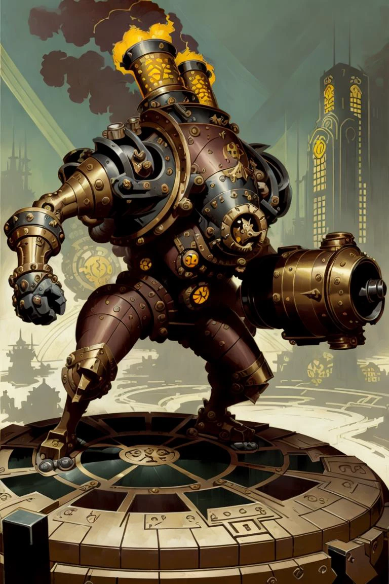 ( An ( [ Alphonse Mucha's | Anders zorn's  ] )  
[ stunning | astonishing | exquisite ]  
( art deco ) masterpiece )
(with:0.9) the  ( full body ) portrait 
of  an ( [ ominous | gloomy ] but ( [ luxurious | lustrous  | beautiful ] )  )
biomechanical  ( pirate )
posing on top of a pedestal
,( [ retro-futuristic |  atompunk ] ) illustration in ccdsf artstyle
with ( dynamic ( symmetry ) )