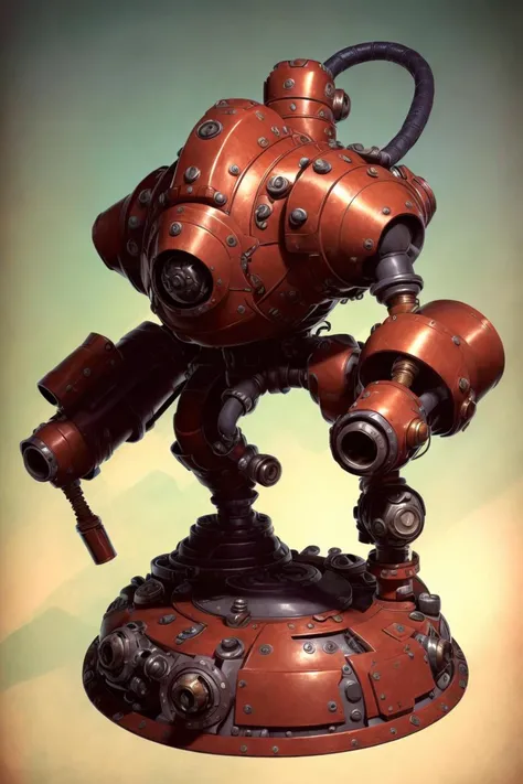 ( Full body ) character illustration 
of  a ( ( [ ominous | gloomy ] ) [ nautical  | biomechanical | clockwork ] ( ( art deco ) nautilus ) )
full of ( valves and ( gauges ) ) with hanging ( ( [ hoses |  cables ] ) and [  conduits |  pipes ] )
( while [ standing |  posing ] on top of a pedestal 
in the middle [ of an empty photobooth | of composition framing ] )
, Geometrical ( Alphonse Mucha's  )  concept [ character  design | costume design | art | illustration ] 
in  low-tech [ sci-fi  fantasy | medieval futurism ] CCDSF artstyle 
by [ Greg Staples | Boris Vallejo | Greg And Tim Hildebrandt ]
and by [ Donato Giancola | Terese Nielsen ]
, ( clear and readable tangents )
full of negative space 
, exquisite 3D ( solid drawing ) volumetry
enhancing  perspective ( depth )
