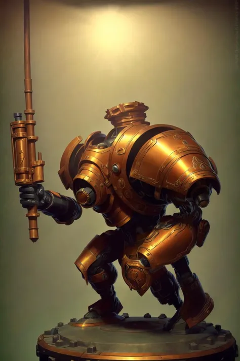 ( Full body ) character illustration 
of   ( [ an ominous | a gloomy ] ) clockwork  ( [ paladin | nautilus ] )
with hanging [ hoses | cables ]  and [ pipes |  conduits ]
( on top of a pedestal ) 
[ perfectly |  precisely ] centered in the middle of composition
,  ( ( ( Alphonse Mucha's ) nouveau ) concept [ character  design |  art | illustration ] ) 
in  sci-fi ( ( nouveau ) futurism ) CCDSF artstyle 
by Victo Ngai
, perfect pose with ( ( clear and readable tangents )
full of negative space ) 
, perfect ( symmetrical and ( well-proportionate anatomy ) ) 
exquisite ( 3D ( solid drawing ) volumetry )
enhancing  ( perspective ( depth ) )