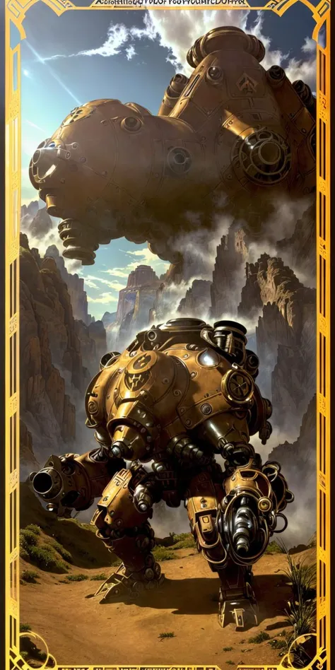 (  An  [ stunning | astonishing | exquisite ]
(    (   [  Alphonse Mucha's  | Anders zorn's   ]   )
[ tarot | MTFG ]
[ card | banner ]  )  )
with the (  ( full body )  concept character design )
of an  ( ( [ ominous | gloomy ] ) but beautiful ( ( fallout )  warforged  )  )
wearing a power armor 
full of ( sacred geometry ( ( art deco ) circuit ) patterns )
( ( on  top of  a pedestal )
while posing in the middle of the  composition )
with [ ( dynamic ( symmetry ) ) | golden ratio ]
, ( A vibrant ( retro-futuristic ( atompunk  ) ) masterpiece ) 
in ccdsf artstyle by Victo Ngai 
, perfect dramatic lighting with detailed shading of the ( shadows and highlights )
projecting ( shiny edge ( reflections ) ) and ( ambient occlusion ) 
while enhancing ( 3D ( solid drawing ) volumetry and ( perspective ( depth ) ) )