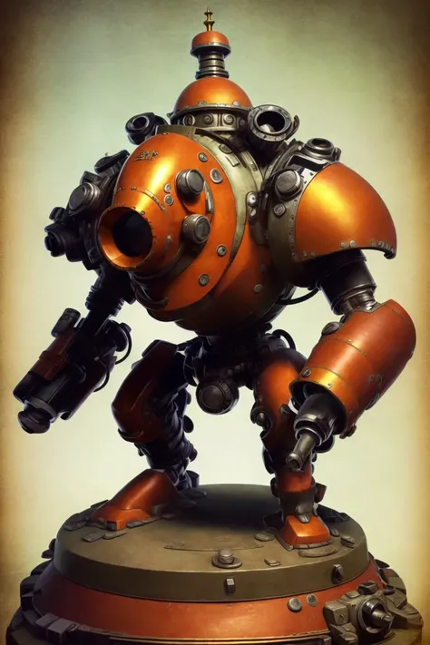 ( Full body ) character illustration 
of  a ( ( [ ominous | gloomy ] ) [ nautical  | biomechanical | clockwork ] ( ( art deco ) nautilus ) )
full of valves and gauges
( while [ standing |  posing ] on top of a pedestal 
in the middle [ of an empty photobooth | of composition framing ] )
, Geometrical ( Alphonse Mucha's  )  concept [ character  design | costume design | art | illustration ] 
in  low-tech [ sci-fi  fantasy | medieval futurism ] CCDSF artstyle 
by [ Greg Staples | Boris Vallejo | Greg And Tim Hildebrandt ]
and by [ Donato Giancola | Terese Nielsen ]
, ( clear and readable tangents )
full of negative space 
, exquisite 3D ( solid drawing ) volumetry
enhancing  perspective ( depth )