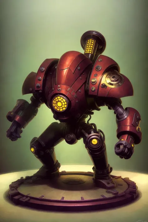 ( Full body ) character illustration 
of  a ( ( [ ominous | gloomy ] ) [ nautical  | biomechanical | clockwork ] ( ( art deco ) nautilus ) )
full of valves and gauges
( while [ standing |  posing ] on top of a pedestal 
in the middle [ of an empty photobooth | of composition framing ] )
, Geometrical ( Alphonse Mucha's  )  concept [ character  design | costume design | art | illustration ] 
in  low-tech [ sci-fi  fantasy | medieval futurism ] CCDSF artstyle 
by [ Greg Staples | Boris Vallejo | Greg And Tim Hildebrandt ]
and by [ Donato Giancola | Terese Nielsen ]
, ( clear and readable tangents )
full of negative space 
, exquisite 3D ( solid drawing ) volumetry
enhancing  perspective ( depth )