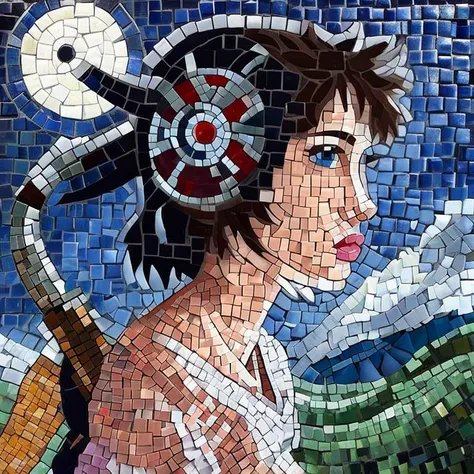 Princess Mononoke Mosaic Art