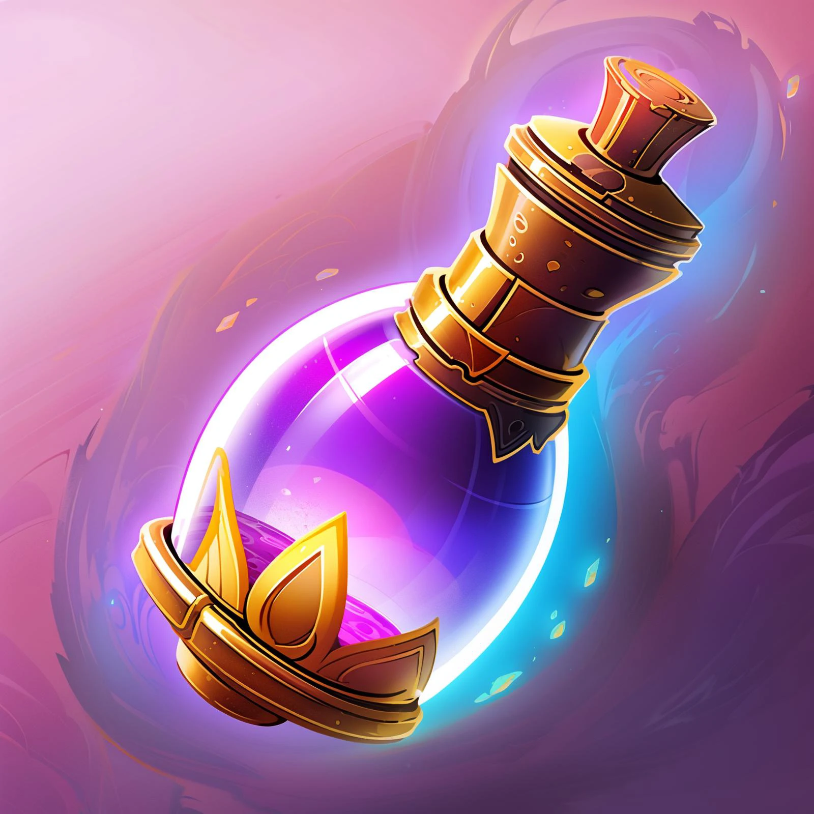 HEZI, game equipment items, ICONS, gradient background, gradient, no humans, solo, fire, glowing, gem, simple background, liquid, purple background, pink background, crystal, orb, shiny, 1boy, aura, holding, floating, transparent, gold, male focus, round-bottom flask, magic, flame, flask, potion, 1other, vial, weapon, full body, fantasy, sword, still life<lora:游æè£
å¤éå
·2-000007:0.75>,