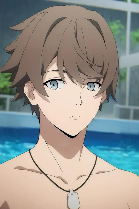 score_9, score_8_up, score_7_up, source_anime, , , , upper body, depth of field, 1boy, solo, male focus, <lora:kanata_synduality_noir_pony:1>, kanata_synduality_noir, brown hair, grey eyes, , poolside, , <lora:sdxl_lightning_8step_lora:1>