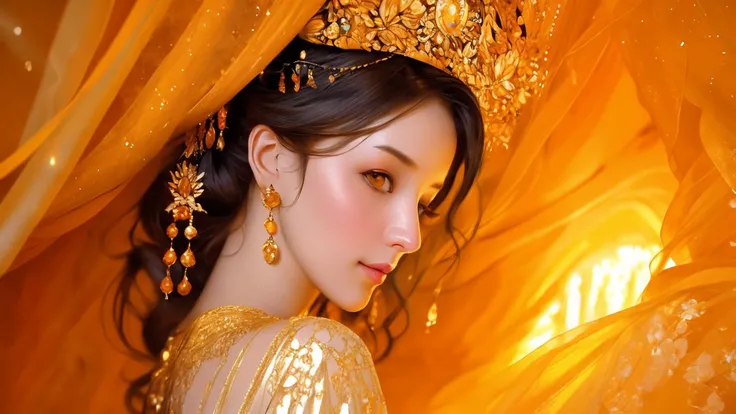 Amber Glow Caves: Venture into underground caves aglow with the warm hues of amber and gold, creating a cozy and enchanting ambiance. The play of light on the walls reveals intricate patterns, making the cave walls come alive. , BREAK , ((art by Alberto Seveso )) masterpiece, perfect quality