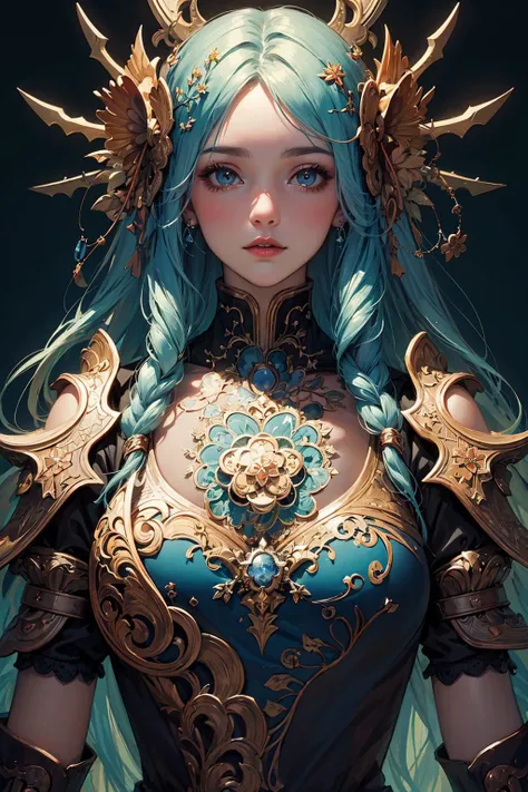 (masterpiece, top quality, best quality, official art, beautiful and aesthetic:1.2), (1girl), extreme detailed,(fractal art:1.3),colorful,highest detailed, very long hair