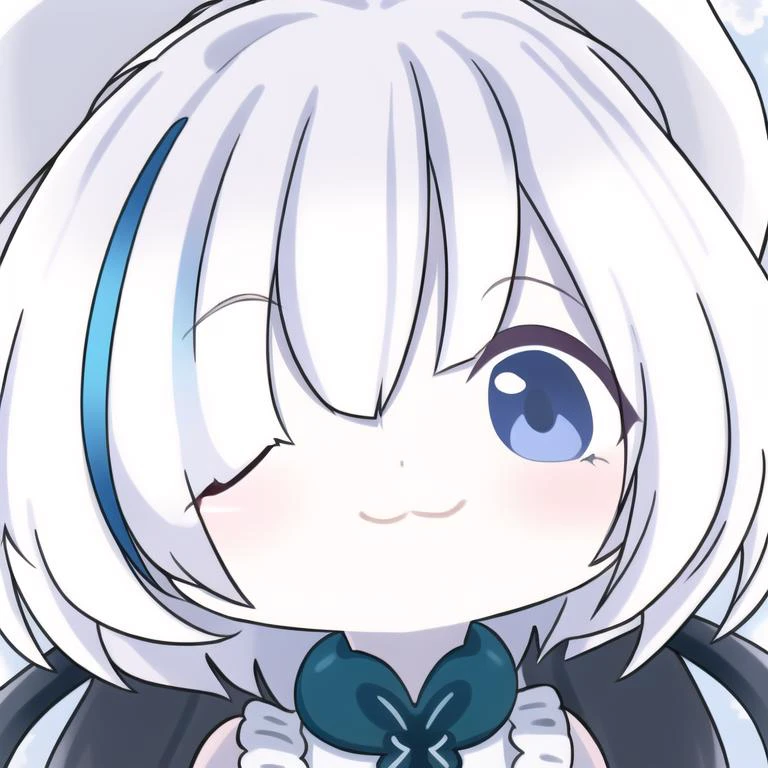 masterpiece, best quality, chibi, light smile, close-up, <lora:Blue Archive cute Chibi Style:0.6>, <lora:siren57AzurLaneCharacterLora_v10:1>, <lora:AzurLaneTBV1:1>, tb, white dress, sleeveless, hash