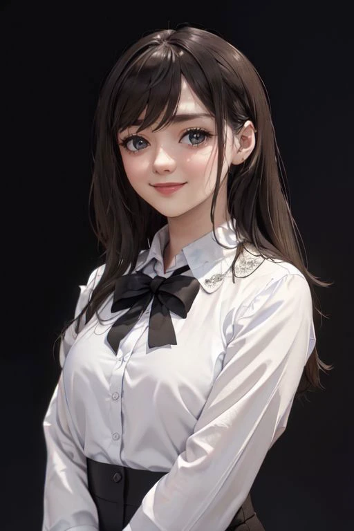 (masterpiece),
m41s13w,
smiling,
white shirt,
HDR, highly detailed, 32k,
((black background)),
,epiCPhoto <lora:m41s13w:0.9>