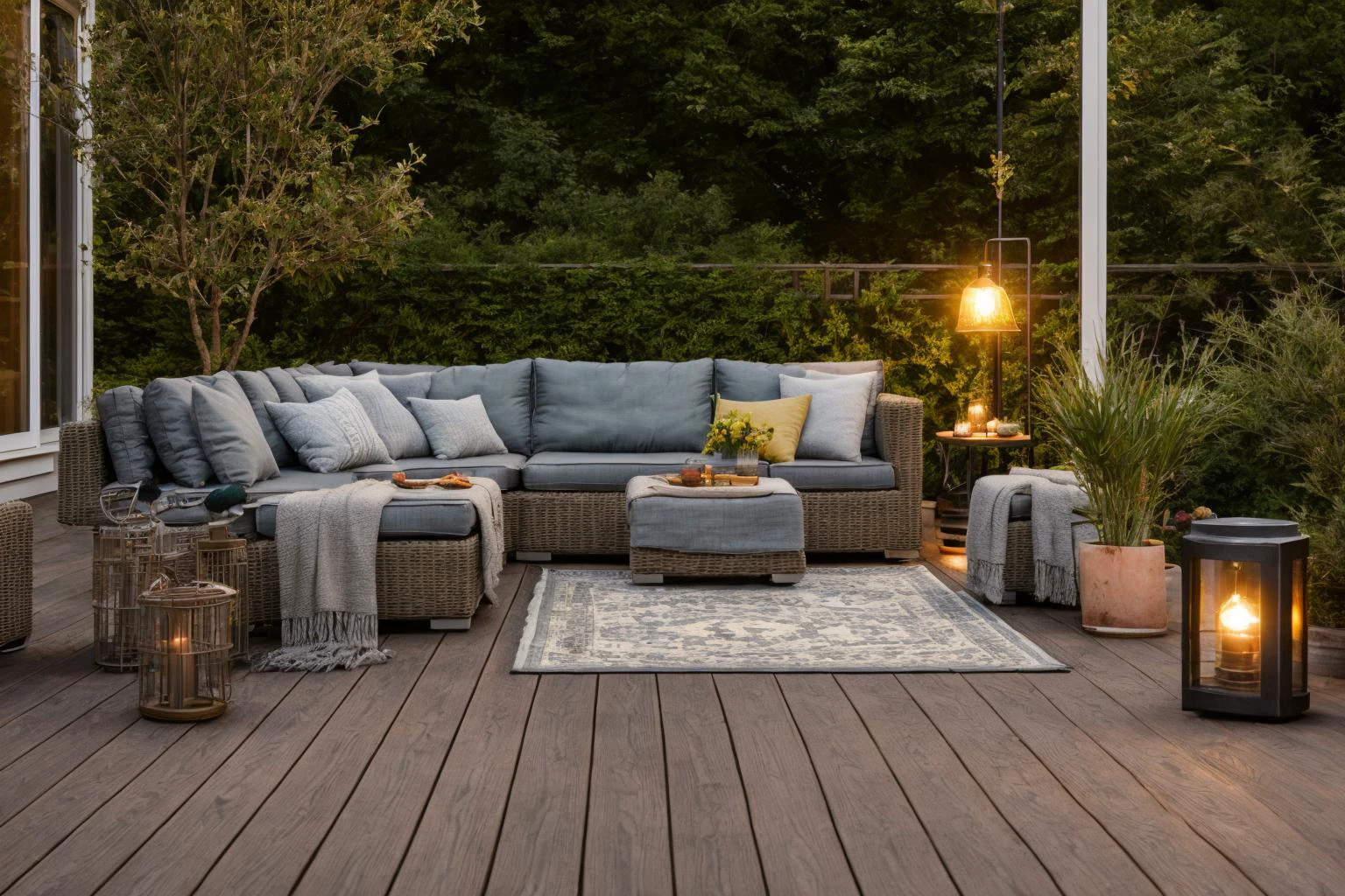 garden, Experience the magic of Pixar 3D, bringing to life a patio scene with a comfortable couch, table, and ambient lights. The blue rug on the floor stands out, adding depth to the scene. With a nod to Christian Hilfgott Brand and the light and space movement, the setting is a blend of realism and fantasy. The color temperature leans towards the cool side, with no facial expressions present. The ambient lighting highlights the textures and details, creating a stock photo-like atmosphere
<lora:lora_garden_architecture_Exterior_SDlife_Chiasedamme_V1.0:0.6>