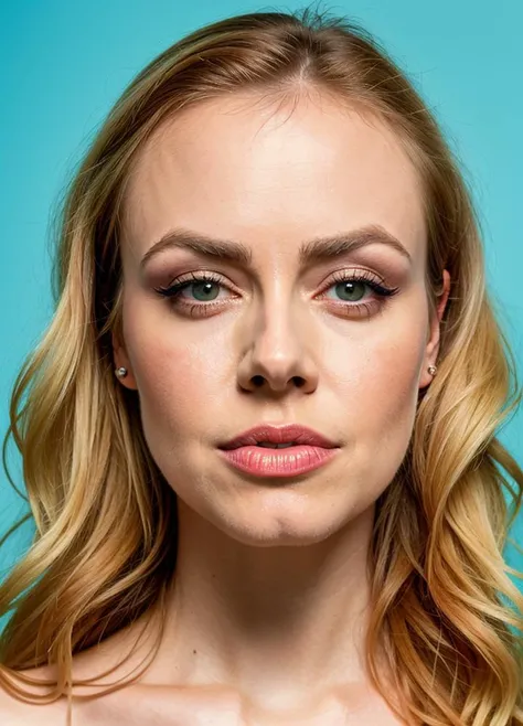 close up portrait of amandaschull-ti , by Flora Borsi, style by Flora Borsi, bold, bright colours, ((Flora Borsi)), by Guy Bourdin