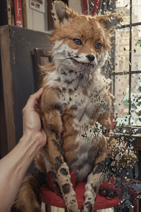 (masterpiece, best quality, ultra high res, highly detailed:1.3), dark, detailed, extremely detailed, intricate detail,
BREAK TailsTheFox sitting, sad, detailed fur, <lora:CursedTails:0.85>
BREAK DisintegrationEffect, <lora:DisintegrationEffect:0.85>,
BREAK HeadpatPOV , <lora:HeadpatPOV:0.75>, pov, headpat
