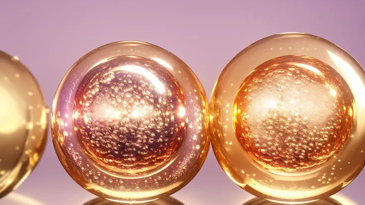 Bubbles,cell,simple,colorful, pink and gold,best quality,high quality,masterpiece,realistic,<lora:cell:0.8>,link