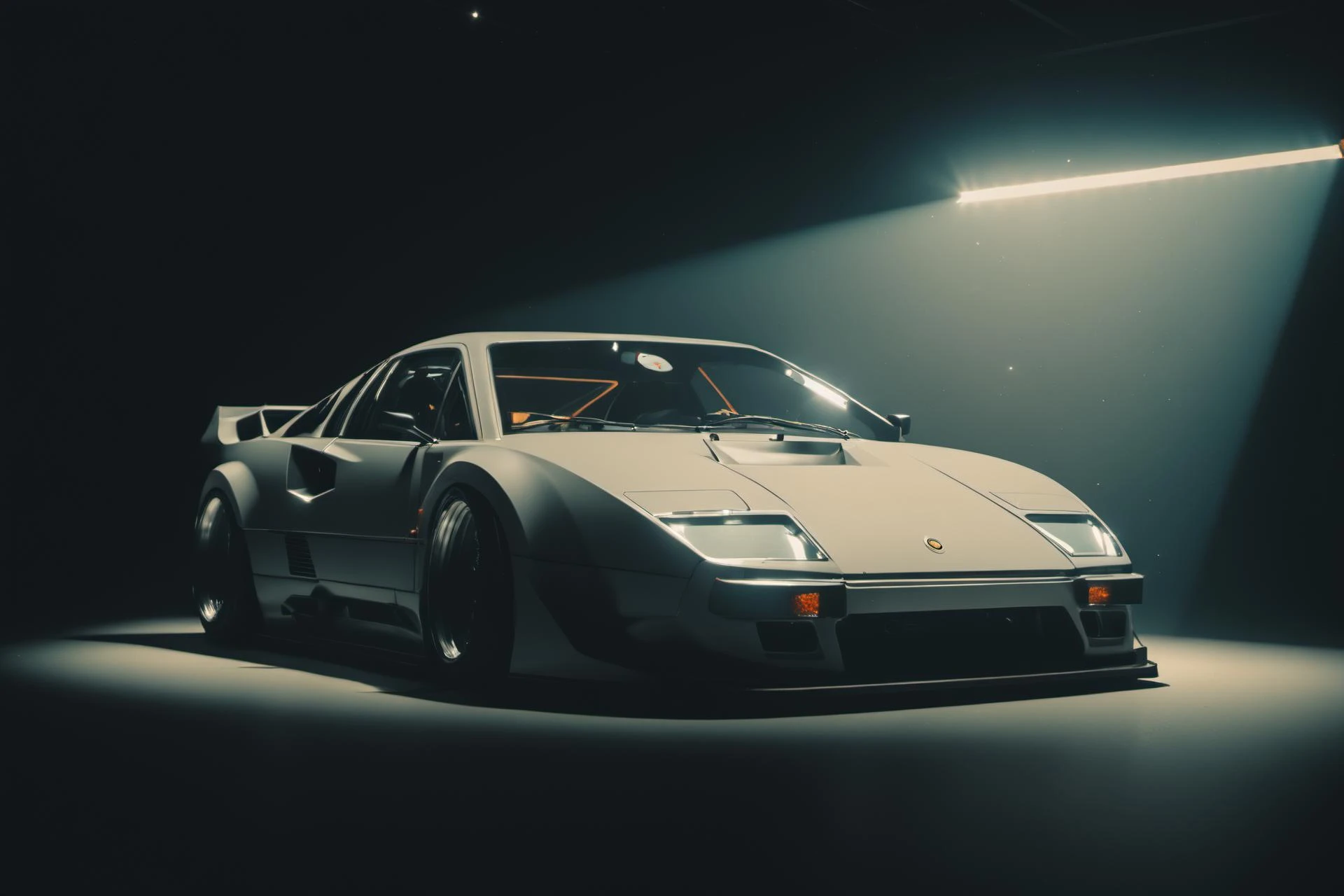 (intrincated details:1.5), (photorealistic), (masterpiece), (photography), cinematic lighting, (hyperrealistic:1.2), 8K, 300mm
vehicle focus, cyberpunk sports car, cyberpunk garage, ground vehicle, motor vehicle, , scenery, solo, night time, wide tyres, autonomous vehicle,(car led lights), (opaque windows:), steam coming out of the exhausts, (lens flare, film noise, diffused glow.1.5), (reflections and shine:1.5), (diffraction and chromatic aberration:1.5), (without license plate), (extremely shiny car paint), (tires with a lot of negative camber), Drone Cars
sparks floating, (dust and scratches film:1.2), (vintage color grading:1.3), dense environment, (old photo style)
<lora:Drone_Cars_XL:1> SK_ANALOGFILM <lora:add_detail:2>