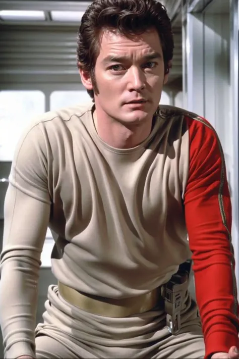 james marsters, in s1999unf uniform,red left sleeve<lora:S1999_V2flex-000004:0.8>