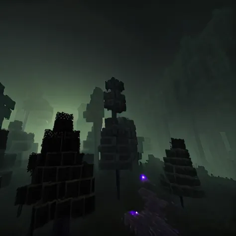 <lora:minecraft_square_style_v2:0.8> <lora:STALCRAFT:1> STALCRAFT forest , night