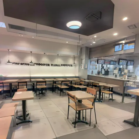 best quality, ultra-detailed, illustration,
burgerking, scenery, indoors, scenery, ceiling light, chair, ceiling, desk, tiles, classroom, chalkboard, tile floor, restaurant
<lora:burgerking_SD15_V2:1>