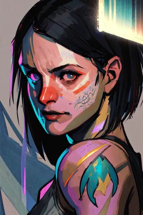 (dark shot:1.1), epic realistic, (A_Rostov_Style:0.6) <lora:DE_Alexander_Rostov:0.9>, illustration, portrait:1.2 of adorable woman posing, flirty dynamic pose, rough brush strokes, soothing tones, calm colors, art by greg rutkowski and artgerm, arm tattoo, , faded, (neutral colors:1.2), (hdr:1.4), (muted colors:1.2), hyperdetailed, (artstation:1.4), cinematic, warm lights, dramatic light, (intricate details:1.1), complex background, (rutkowski:0.66), (teal and orange:0.4)