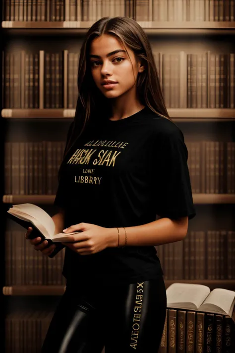 (CINEMATIC SHOT:1.4)(Packed College library:1.4) TrualityCampus_Jenniefer (Shiny Black Leggings and Black T-Shirt:1.4)((Photo Focus, DOF, Aperture, insanely detailed and intricate, character, hypermaximalist, elegant, ornate, beautiful, exotic, revealing, appealing, attractive, amative, hyper realistic, super detailed, (lens flare:1.1) heresy flares))(studying:1.4)(library book shelves:1.5) <lora:people_count_slider_v1:4>