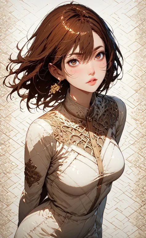 (anime, masterpiece, intricate:1.3), (best quality, hires textures, high detail:1.2), (4k),(incredibly detailed:1.4), (extremely detailed CG unity 8k wallpaper), 1girl, full body shot, dynamic pose, <lora:Momo_Ayase_Dandadan_V2:0.85> KJOmomo, brown hair, brown eyes, medium hair, hair between eyes, thick eyebrows, earrings, perfect anatomy, graceful face, detailed face, plump lips, slim, medium breasts, sexy, vigorous motion lines, moaning, white background, empty background <lora:Expressive_H:1> Expressiveh, <lora:PerfectEyesXL:1> perfecteyes, brown eyes, <lora:add-detail-xl:1.5> all, <lora:GRIM_v1:1>,