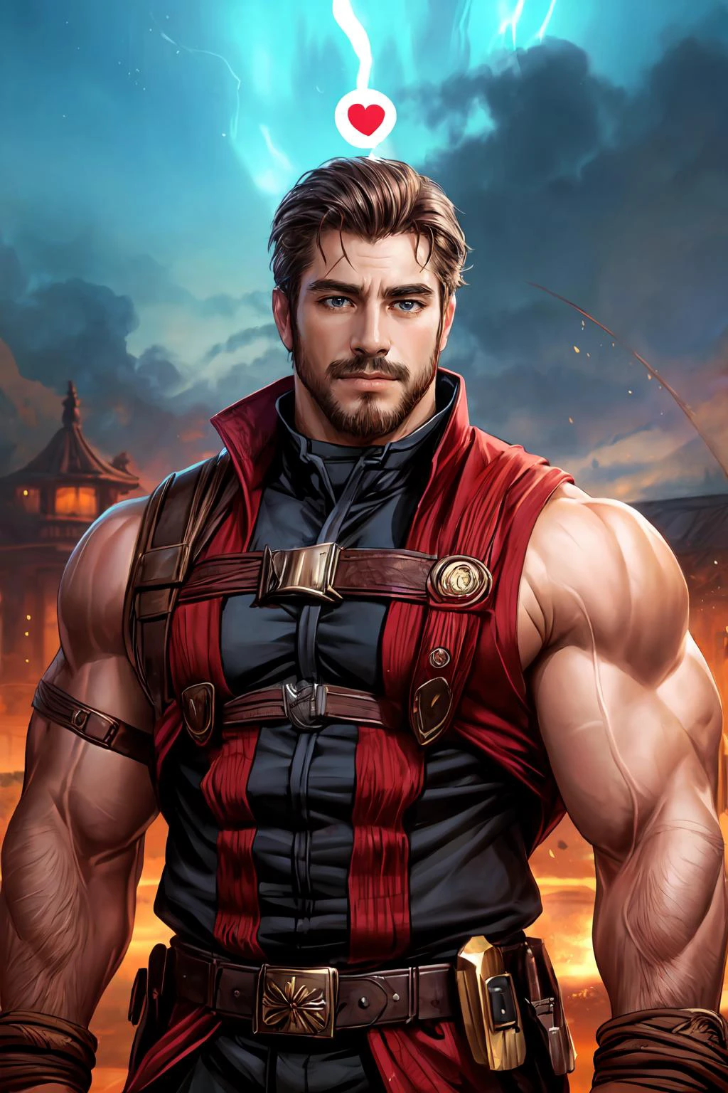 <lora:speech_bubble_v1-000010:1.5>, ((SPOKEN HEART)), bara, mature, male, facial hair
(homoerotic), masterpiece, highly detailed face and skin, hyperrealistic, male only, bara, mature, stubble, muscular male, handsome, male focus, light particles,(Balance and coordination between all things),real light and shadow, perspective, composition, adventurous, energy, exploration, contrast, experimental, unique <lora:style_adddetail:.7>
(wide view, bound), (detailed background, cinematic, detailed, atmospheric, epic, concept art, masterpiece, best quality, 8k, ultrarealsitc), realistic
