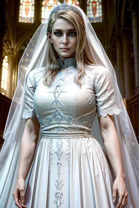 (masterpiece, best quality:1.3)
<lora:epi_noiseoffset2:1> <lora:add_detail:0.7> <lora:BGDameAylin:0.8>
BGDameAylin, 1girl, solo, long hair, white hair, wearing a wedding dress, bridal veil, inside a church