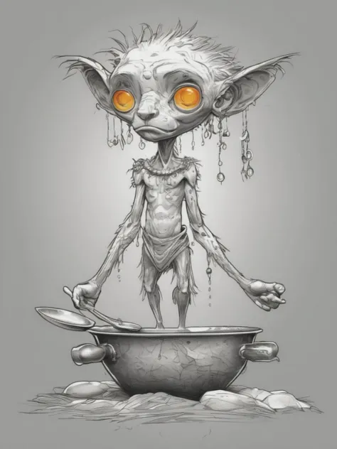sketch, doodle, drawing, illustration, beginner level, masterpiece, intricately detailed, best quality, absurd resolution
<lora:artfullyILLUSKETCH_SDXL_V1:1.0> artllsktch, spoon, animal focus, hologram, other focus, shoes, bare pectorals, black sclera, ladle, grey background, open hands, orange eyes, spot color, tooth necklace