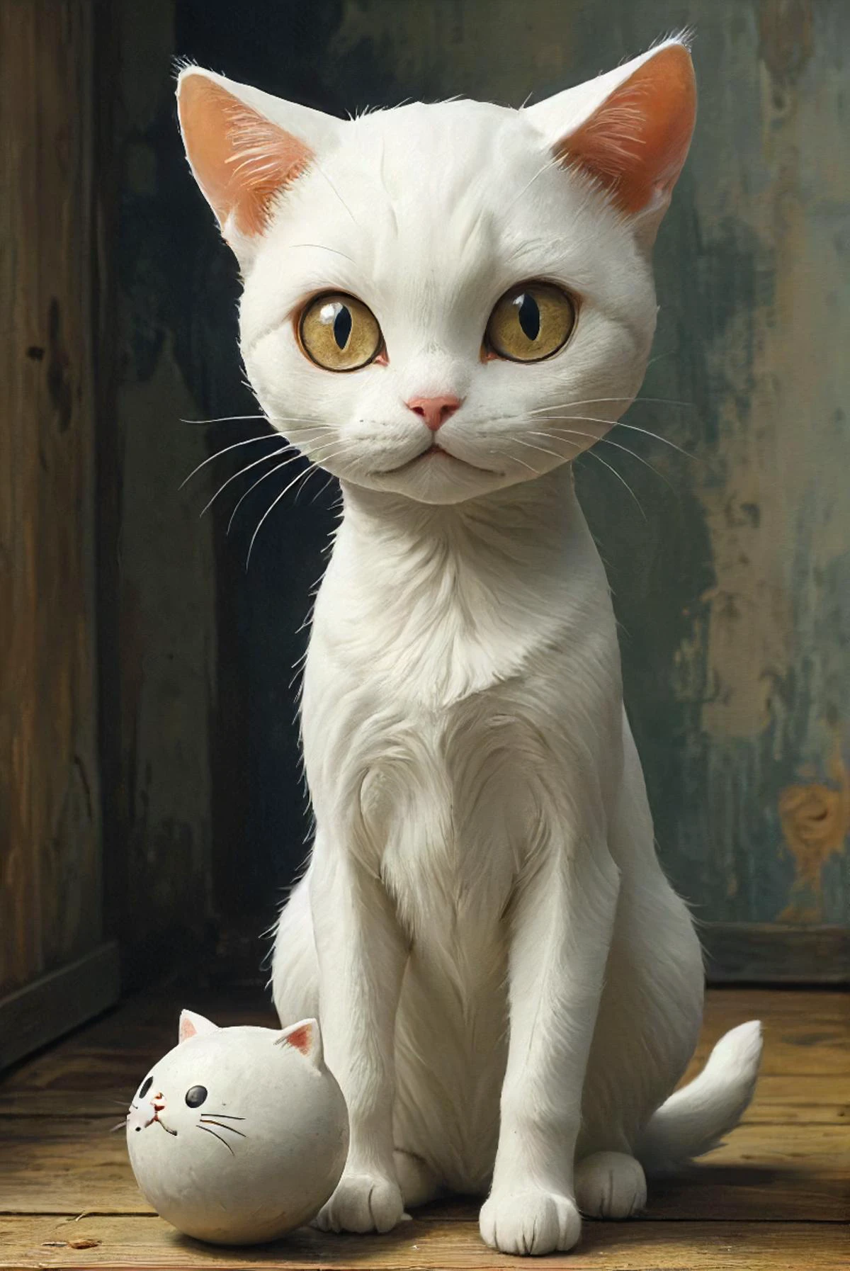 kodama cat of confusion, ? <lora:Street_Art:0.4>, <lora:Desolation:0.2>, <lora:Illustration_Insanity:0.3>, <lora:XSfenlie:0.3>, <lora:- SDXL - AI-Breaker_V3.5:.7>, <lor6:- SDXL - vanta-black_contrast_V3.0:0.5>, <lora:Wizards_MACHINALIA__Things_Come_Alive_:0.2> <lora:artfullyILLUSKETCH_SDXL_V1:0.4>