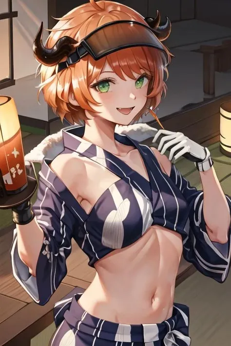 (melhor qualidade:1.4), high resolution, obra de arte,, 1 garota, medium breasts, coxa nua e fina,, enfeite de cabelo, (roupas japonesas brancas miko), mangas destacadas,, corar,, lanterna, sanctuary,, rosto detalhado