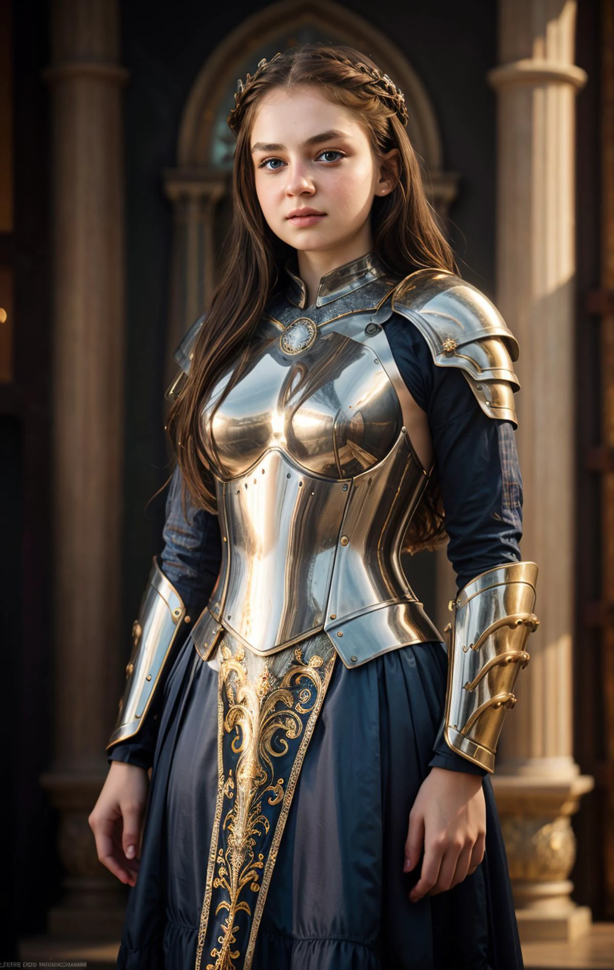 8k RAW professional photo of bellak, stunning beautiful woman, (masterpiece), (extremely intricate), (realistic), dslr, soft lighting, high quality, film grain, Fujifilm XT3, sharp focus, , , , , light rays, (god rays:0.7), light particles, , , Game of Thrones, realistic photo portrait <lora:bellak:0.8> <lora:age_slider:-1>, lather armor
