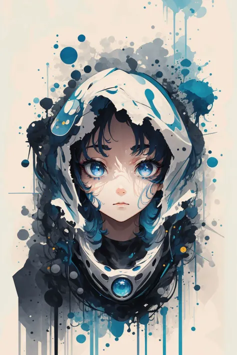masterpiece, best quality, cat, large eyes, (cartoon), upper body, splashing, abstract, psychedelic, (neon:0.8), extremely detailed, (white background:1.3), ink, (creative:1.3), intricate detail, (pretty face), dynamic lighting, natural lighting, (blue:1.3), photorealistic, sy3 <lora:Sy3:0.35> <lora:ink-0.1-3-b28-bf16-D128-A1-1-ep64-768-DAdaptation-cosine:1>
