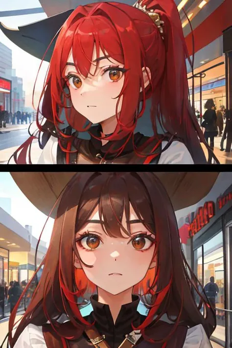 Milly\(milly\)  <lora:Milly_The_Aristocrat_s_Otherworldly_Adventure_Serving_Gods_Who_Go_Too_Far-000008:0.8>, posing, detailed eyes, ultra detailed, mall, brown eyes