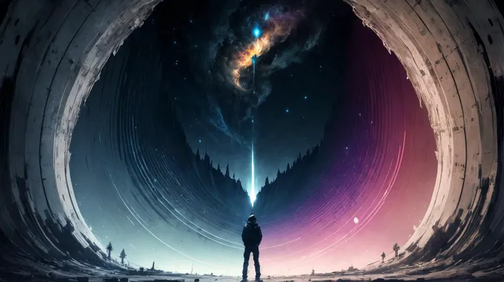 black dark colorful abstract returning celestial, absurdres
AND black darkness completely empty