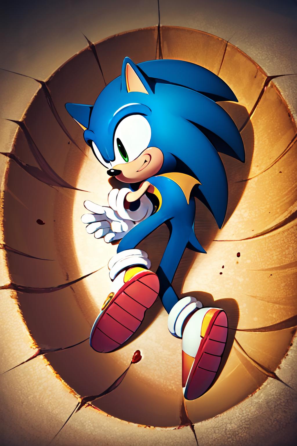 Sonic the hedgehog by on devite - SeaArt AI