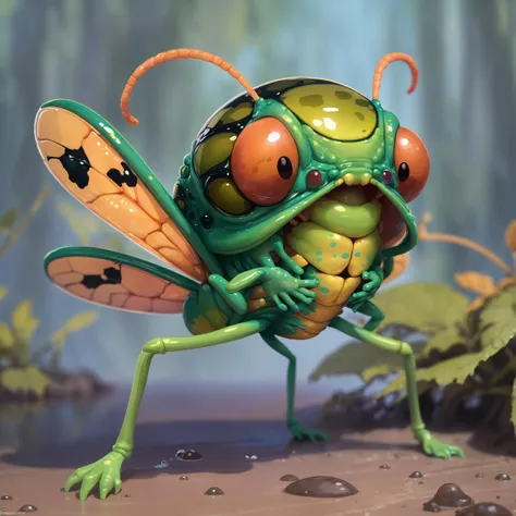 slimy skitterhopper<lora:EnvyMonsterXL01:1>
