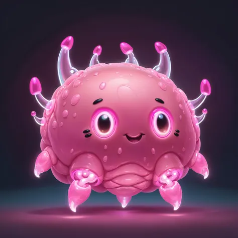glowing pink scatternub<lora:EnvyMonsterXL01:1>