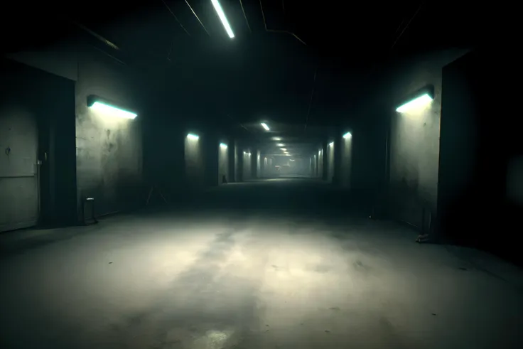 masterpiece, 4k, landscape, no humans, found footage, Security footage, backroom, liminal space, <lora:D1s-Backroom:1>, level-15, Futuristic Halls, interior,
, Canted angle shot, <lora:chromatic aberration v2.04g:0.4>, silent hill style, <lora:SilentHillStyle:0.4>,