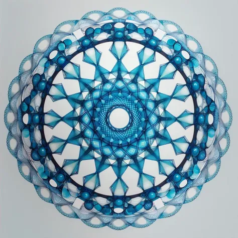 (masterpiece, top quality, best quality, official art, beautiful and aesthetic:1.2), a blue and cyan spirograph <lora:Spirograph:1.0>