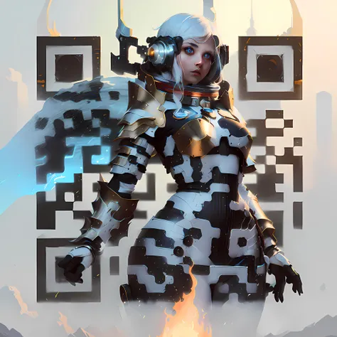 ((best quality)), ((masterpiece)), (detailed), woman standing before fire, detailed pupils, bright eyes, (Jason Benjamin:1.2), (ArtStation contest winner:1.1), (fantasy art:1.3), (portrait armored astronaut girl:1.2), (peter mohrbacher:1.1), (unreal engine:1.1), (hearthstone card game artwork:1.1), spiked metal armor, (dynamic composition:1.3), (8k resolution:1.2)
