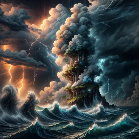 fantasy art, raw photo quality, imagery masterpiece BREAK
storm cloud over ocean, heavy rain, lightnings and thunder, whirlpools, stormy environment, very detailed, very clear, cinematic angle, close vie <lora:add_detail:1>  <lora:Elixir:1> <lora:ElementWind:0.7>