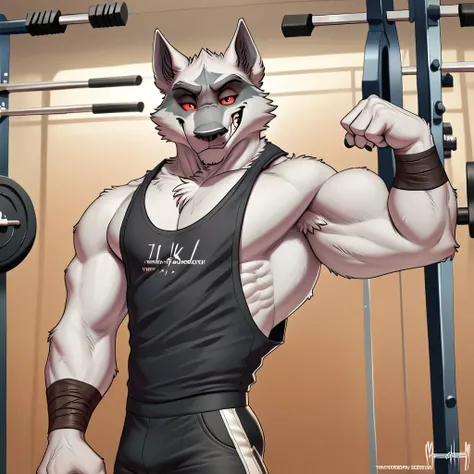 zPDXL, (d3ath), by meesh, male, solo, muscular, shirt:1.2, (gym stringer, tank top shirt, side pec), gym, athletic shorts, standing, extreme low-cut dropped side holes, turned to the side, low cut chest, side view, (loose shirt), bodybuilder, low-cut cleavage, bicep flexing, confident, bedroom eyes, grin, dominant, source_furry, narrow waist,
<lora:Death_Puss_in_boots:0.9> <lora:Meesh_Style_PonyXL:1> <lora:Tank Top Stringer Shirt SDXL:1> <lora:add-detail-xl:1>