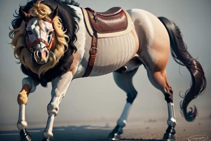 [(simple background:1.5),0::5]
BREAK
[(lion:1.5),5::20]
BREAK
[(single unmounted horse:1.5),20::30]
BREAK
masterpiece, best quality, highres, ultra detailed, extremely clear, absurdres, detailed lighting