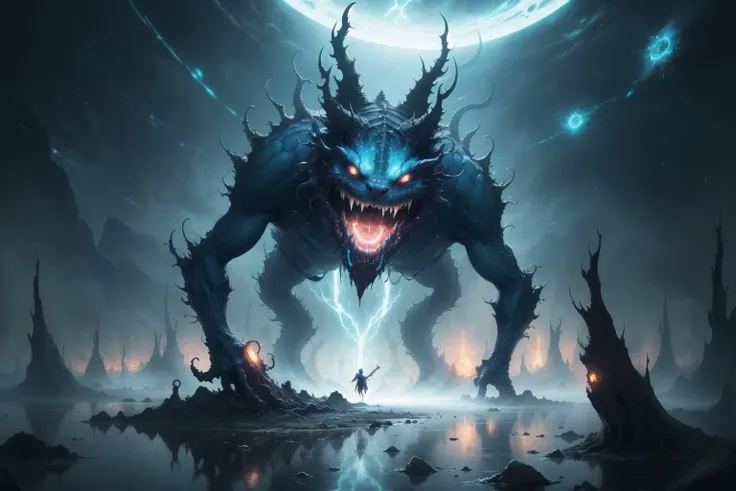 (masterpiece, best quality:1.2), illustration, 8k wallpaper, colorful, (portal:1.1), (otherworldly creature:1.2), (magical energy:1.1), (floating debris:1.05), (dark and mysterious environment:1.05), (multiple arms:1.05), (glowing third eye:1.1), (bright light:1.05), (illumination:1.05), (fantasy:1.15), (surreal:1.1), (enigmatic:1.05), (intriguing:1.05), (ethereal:1.08), (mystical:1.1), (cosmic:1.05), (interdimensional:1.1), (unearthly:1.05), (spellbinding:1.1), (unforgettable:1.05), (fantasy art:1.1), (digital art:1.05), (magical realism:1.08), (epic:1.1), (concept art:1.05), (highly detailed:1.1), (cinematic:1.05), (surrealism:1.05), (mystery:1.05), (astonishing:1.1), (by Andrey Surnov:1.05), (mind-bending:1.1), (fascinating:1.05), (unbelievable:1.05), (otherworldly landscapes:1.1), (breathtaking:1.05), (incredible:1.05), (portal opening:1.05)