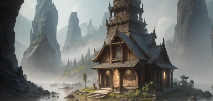 (anime), (illustration), cartoon, detailed, Landscape,At night, rain, little fog, (HDR), unreal engine, cinematic lighting, Conceptual art, depth of field, UHD, ((super detail, high quality, best quality, ccurate, 16k)),1772Pixel-1280Pixel,Natural scenery, HDR,messy,ornate,high detail,intricate details, hyperdetailed:1.15,detailed background,(((the elder scrolls style))), skyrim, (TESV Skyrim), TESO, rutkowski, intricate digital art, soothing tones, (cartoon:0.3), (art:1.4), epic realistic, faded, neutral colors, (hdr:1.4), (muted colors:1.4), (intricate), (artstation:1.99), dramatic, intricate details, (technicolor:0.9), detailed, intricate, cinematic, detailed