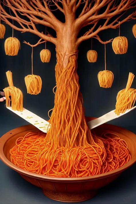 And Erick Avari broke the bread and spread upon it the churned milk of the (spaghetti tree)
