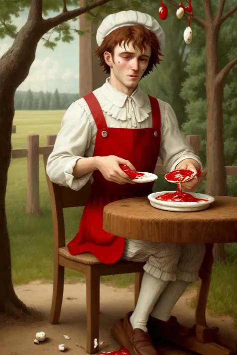 And he broke the bread and spread upon it the churned milk of the ketchup tree