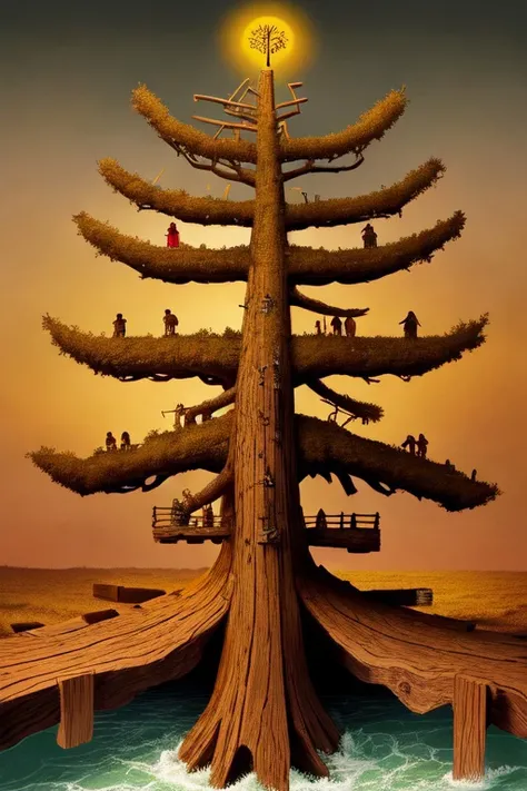 And god broke the plank and spread upon it the churned milk of the (mustard tree)