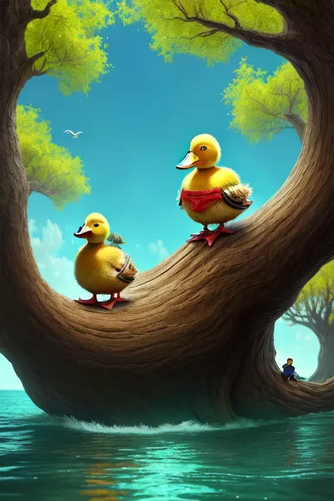 And Erick Avari broke the plank and spread upon it the churned milk of the (duckling tree)